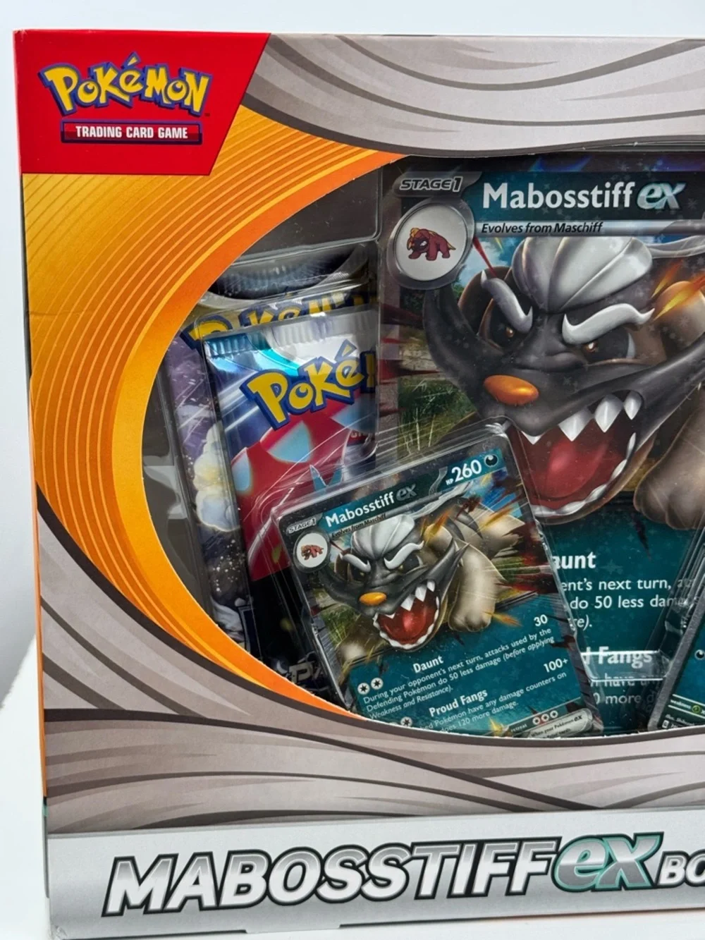 Pokemon TCG Mabosstiff ex Collection Box Kit Promo Factory Sealed Oversize Card